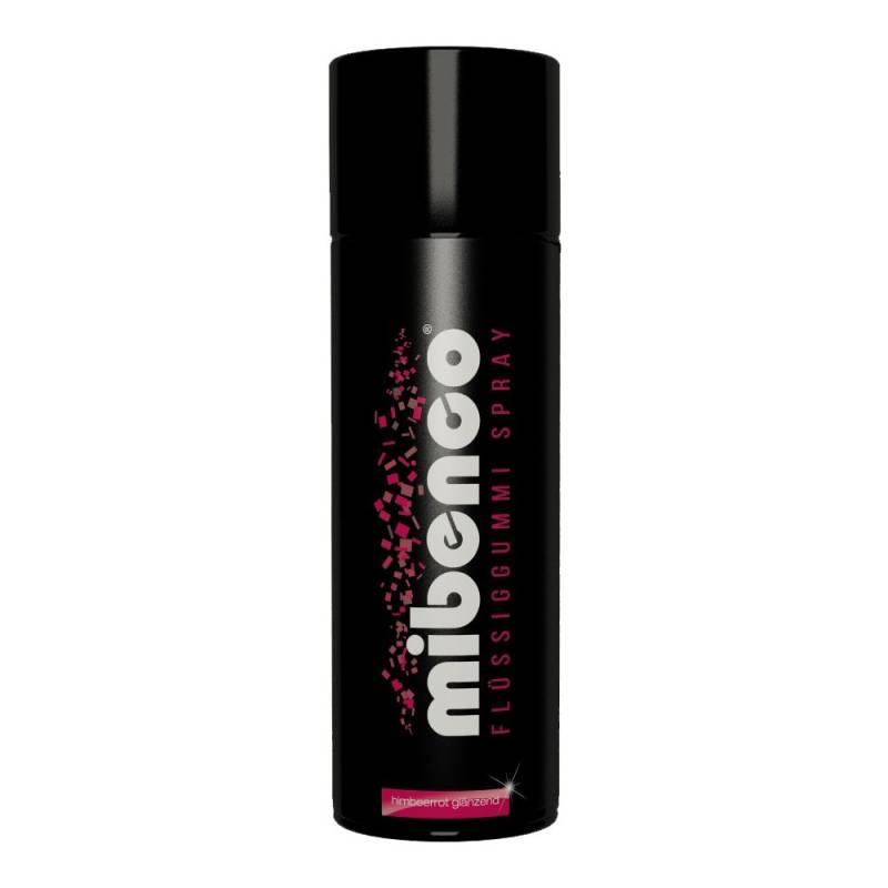 mibenco 71413027 Flüssiggummi Spray / Sprühfolie, Himbeerrot Glänzend, 400 ml - Schutz für Oberflächen und zum Felgen lackieren von mibenco