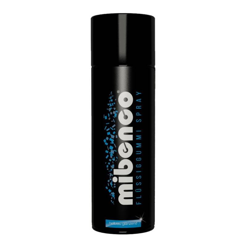 mibenco 71415015 Flüssiggummi Spray / Sprühfolie, Hellblau Glänzend, 400 ml - Schutz für Oberflächen und zum Felgen lackieren von mibenco