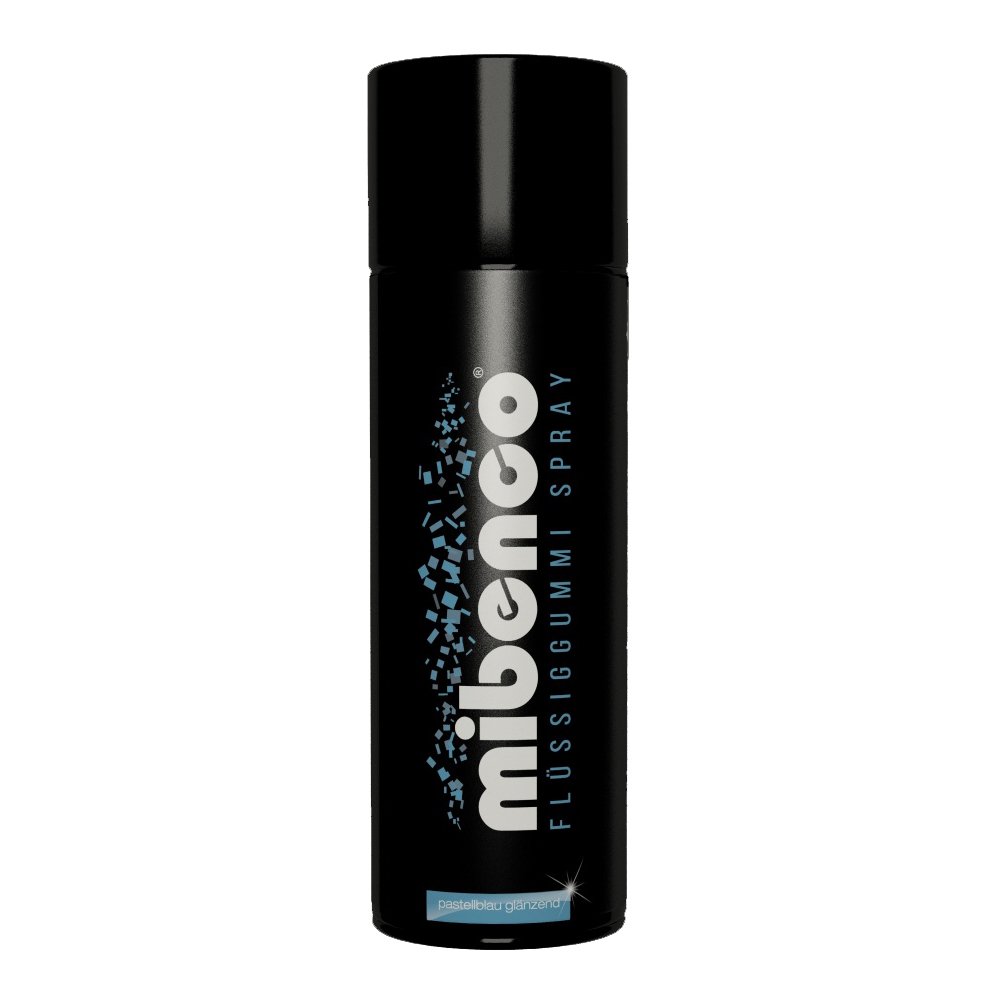 mibenco 71415024 Flüssiggummi Spray / Sprühfolie, Pastellblau Glänzend, 400 ml - Schutz für Oberflächen und zum Felgen lackieren von mibenco