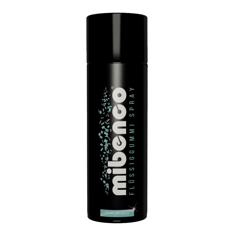 mibenco 71416034 Flüssiggummi Spray / Sprühfolie, Türkis Glänzend, 400 ml -Schutz für Oberflächen und zum Felgen lackieren von mibenco