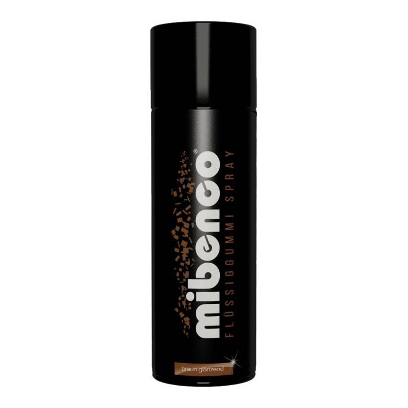 mibenco 71418014 Flüssiggummi Spray / Sprühfolie, Braun Glänzend, 400 ml - Schutz für Oberflächen und zum Felgen lackieren von mibenco
