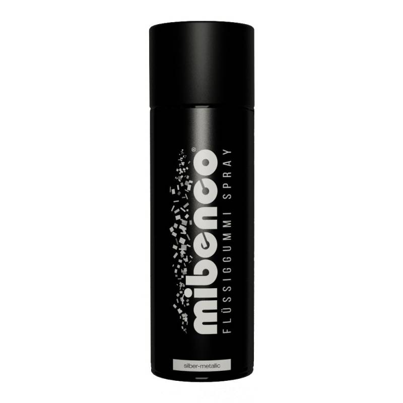 Mibenco Flüssiggummi Spray / Sprühfolie Silber-Metallic Matt 400 ml von mibenco