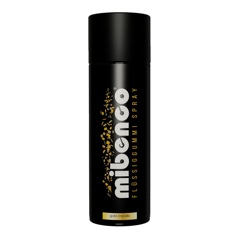 Mibenco Flüssiggummi Spray / Sprühfolie Gold-Metallic Matt 400 ml von mibenco