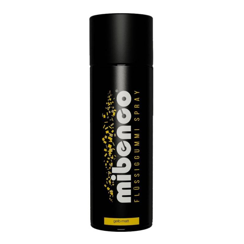 mibenco 71421023 Flüssiggummi Spray / Sprühfolie, Gelb Matt, 400 ml - Schutz für Oberflächen und zum Felgen lackieren von mibenco