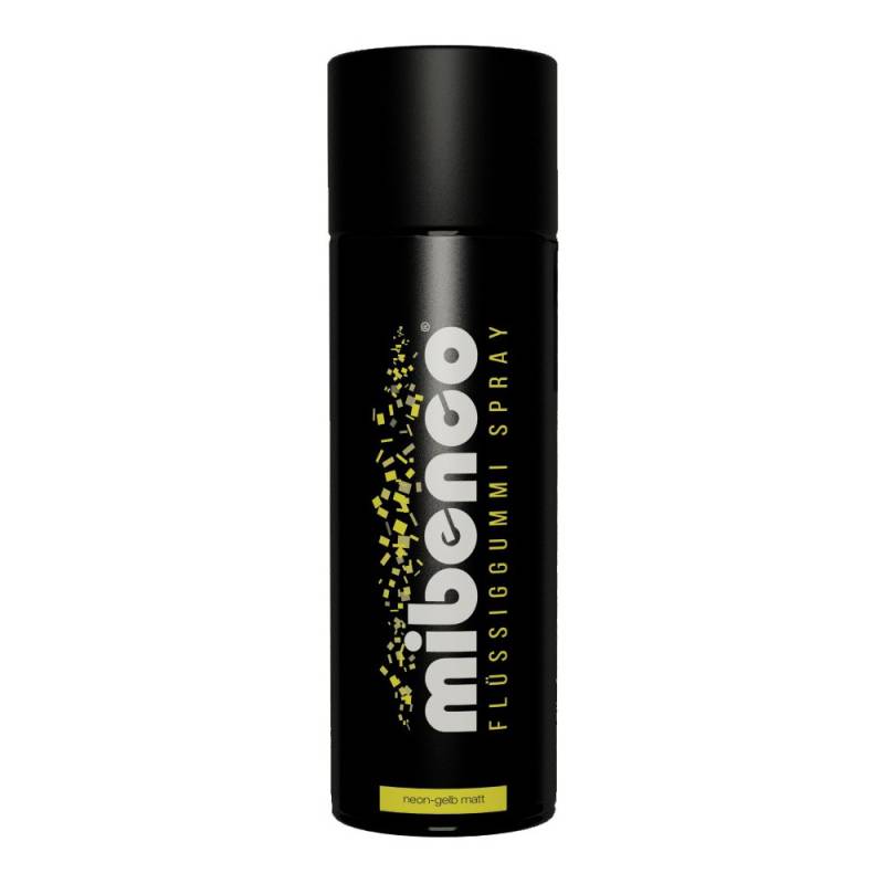 Mibenco Flüssiggummi Spray / Sprühfolie Neon-Gelb Matt 400 ml von mibenco