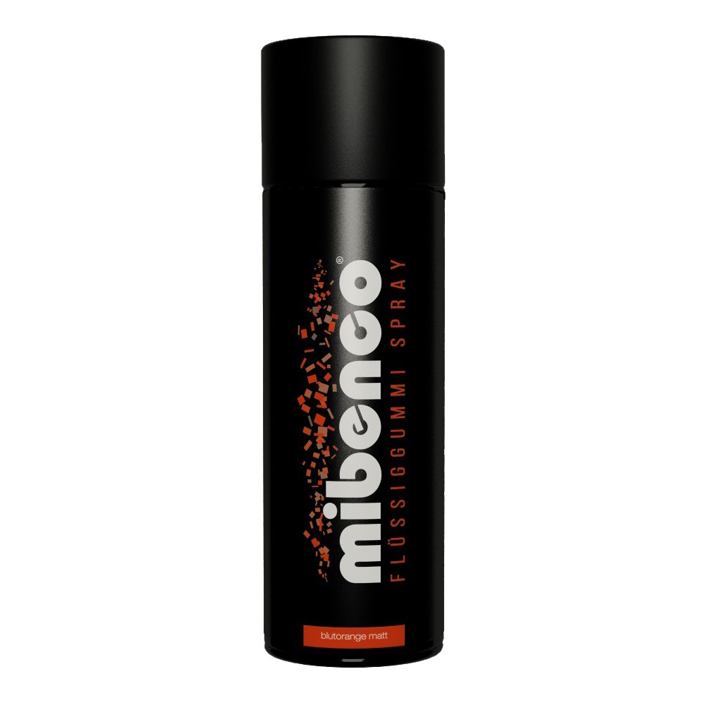 Mibenco Flüssiggummi Spray/ Sprühfolie, Blutorange Matt 400 ml von mibenco