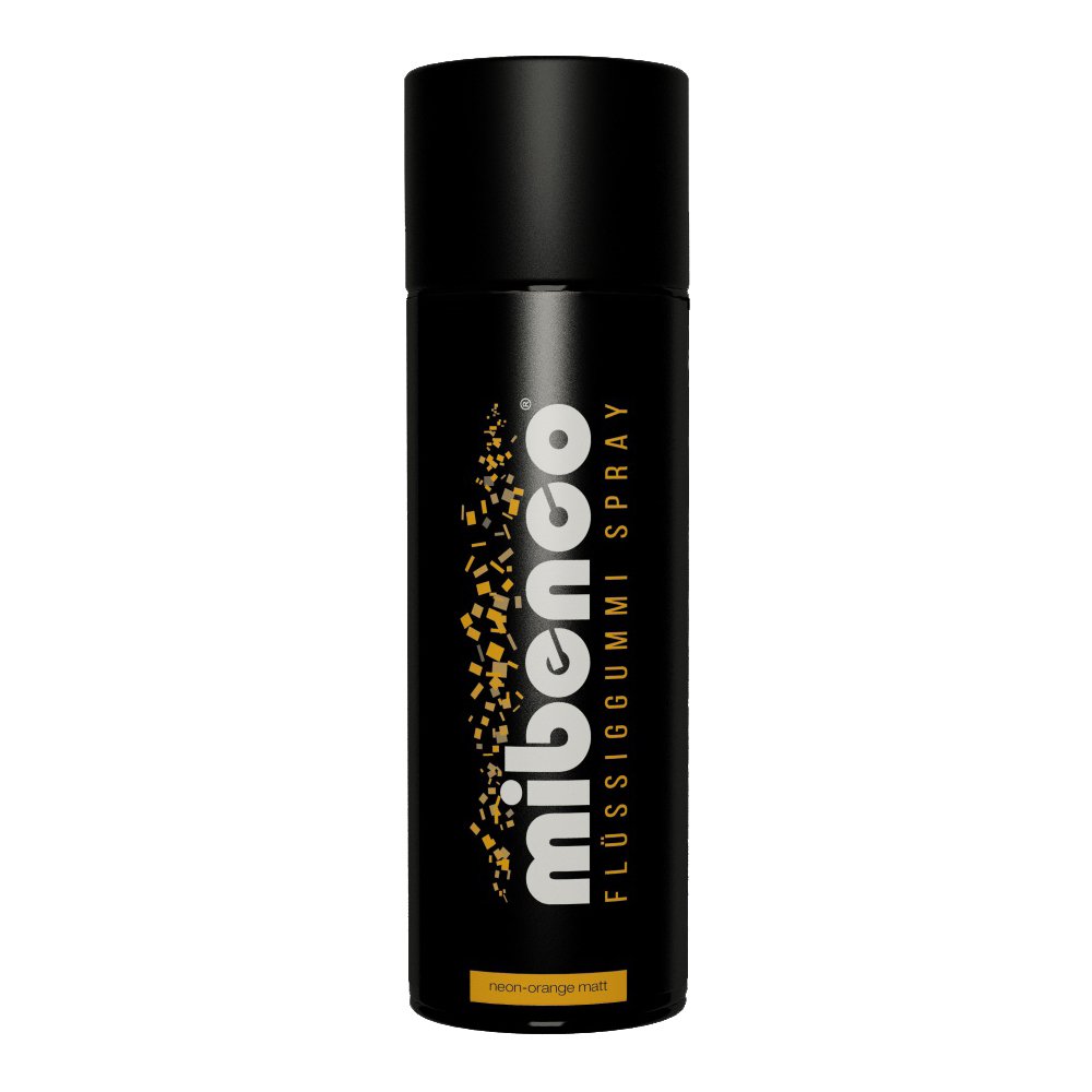 mibenco 71422007 Flüssiggummi Spray/Sprühfolie, Neon-Orange Matt, 400 ml - Schutz für Oberflächen und zum Felgen lackieren von mibenco