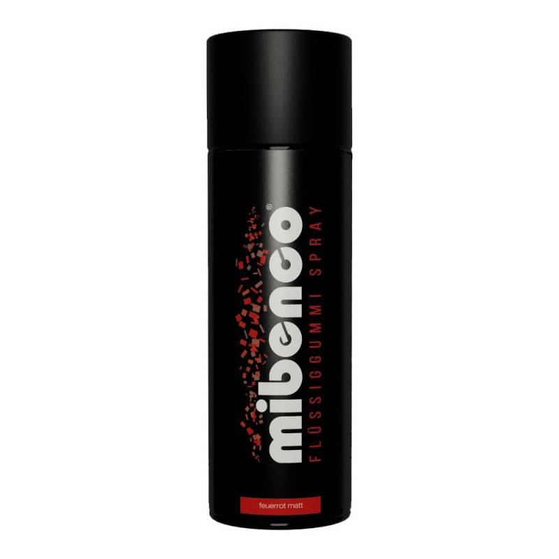 Mibenco Flüssiggummi Spray / Sprühfolie Feuerrot Matt 400 ml von mibenco