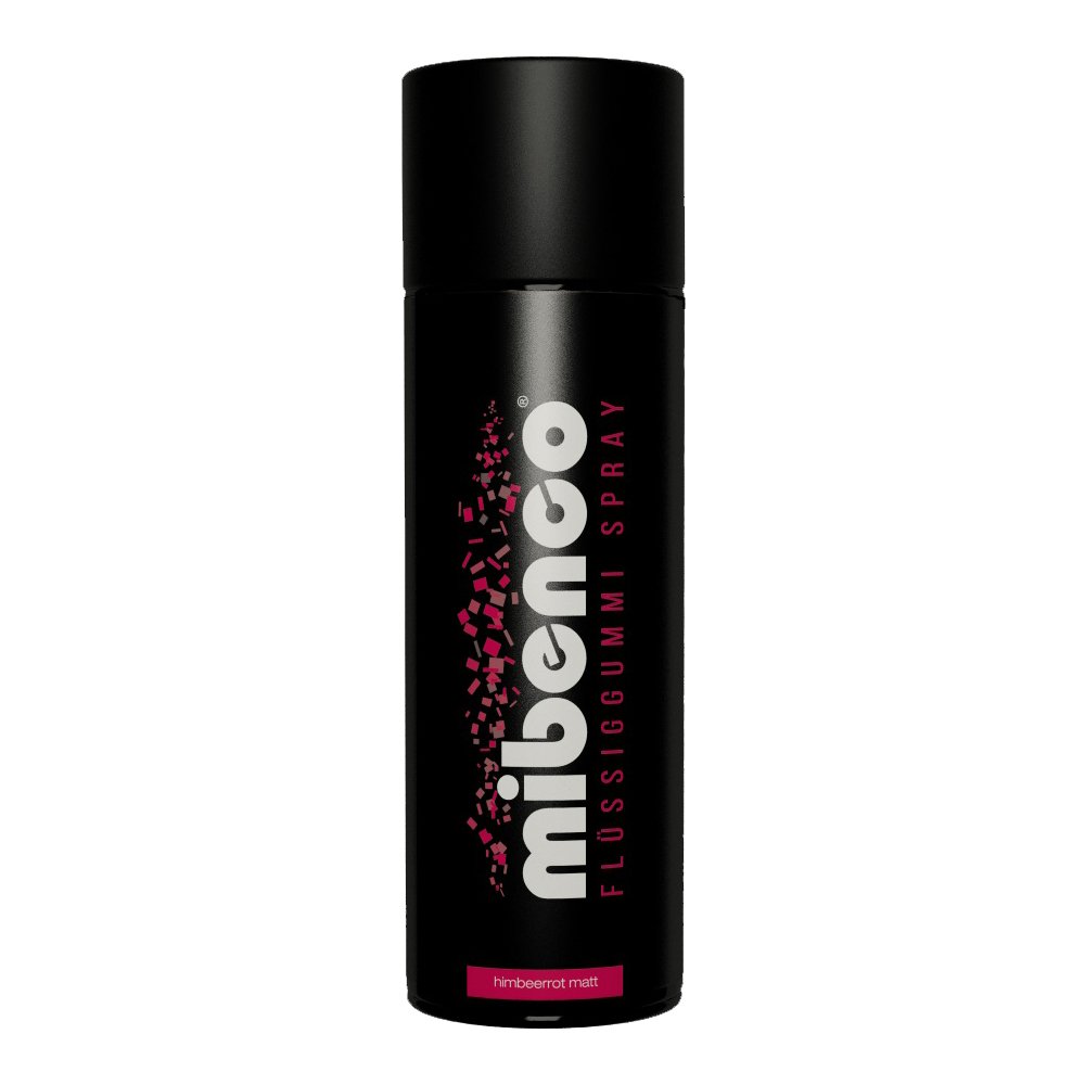 mibenco 71423027 Flüssiggummi Spray / Sprühfolie, Himbeerrot Matt, 400 ml - Schutz für Oberflächen und zum Felgen lackieren von mibenco