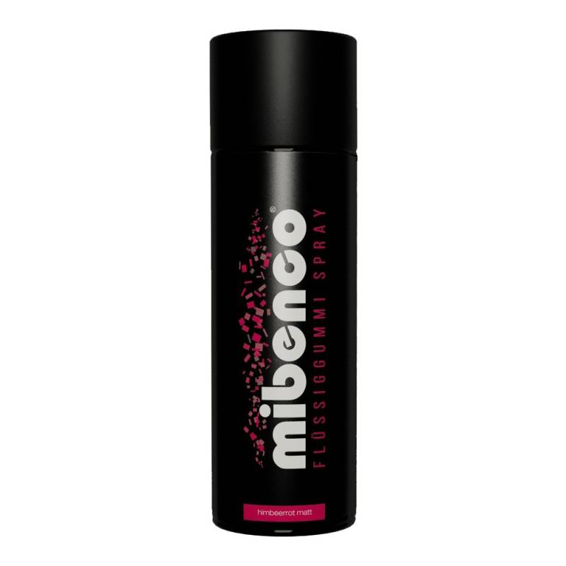 mibenco 71423027 Flüssiggummi Spray / Sprühfolie, Himbeerrot Matt, 400 ml - Schutz für Oberflächen und zum Felgen lackieren von mibenco
