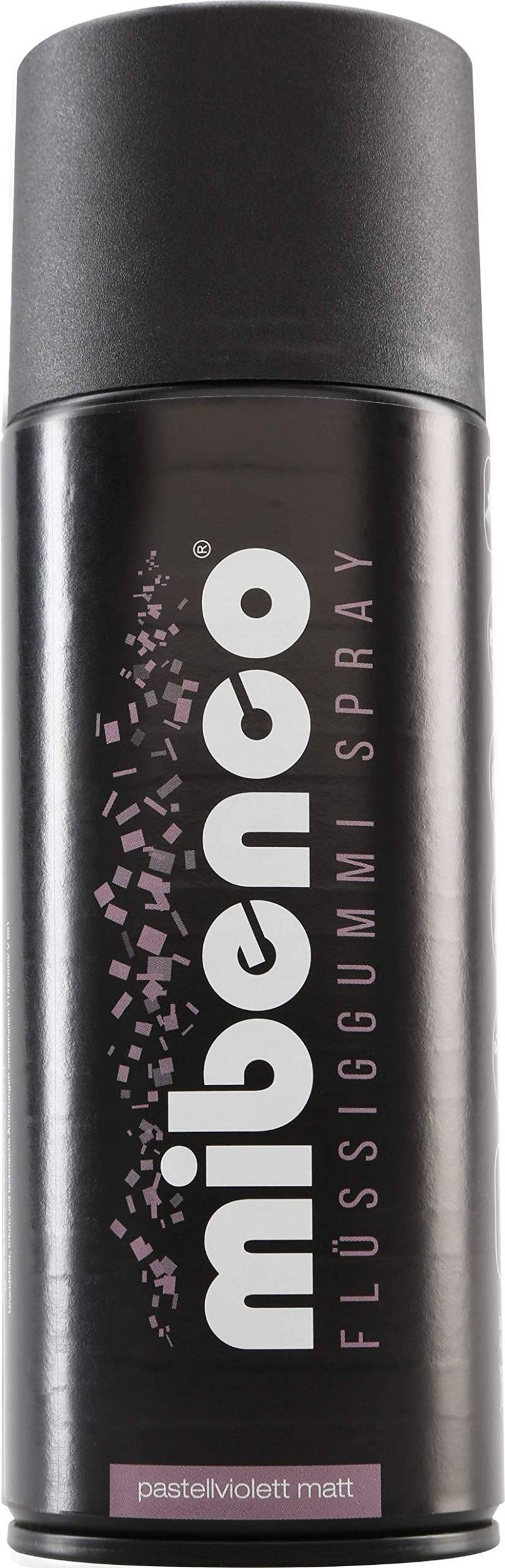 mibenco 71424009 Flüssiggummi Spray / Sprühfolie, Pastellviolett Matt, 400 ml - Schutz für Oberflächen und zum Felgen lackieren von mibenco
