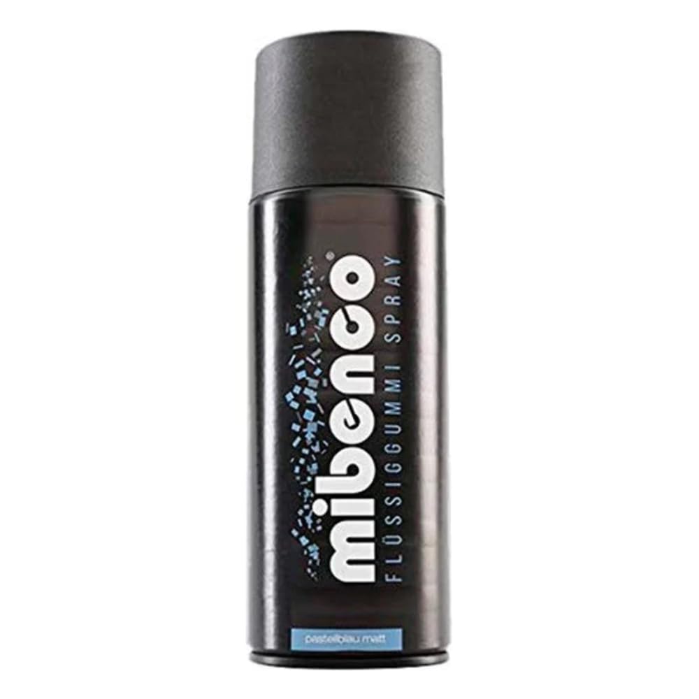 mibenco 71425024 Flüssiggummi Spray / Sprühfolie, Pastellblau Matt, 400 ml -Schutz für Oberflächen und zum Felgen lackieren von mibenco