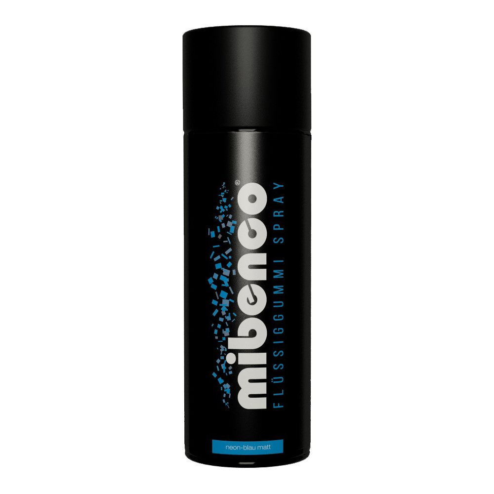 Mibenco Flüssiggummi Spray / Sprühfolie Neon-Blau Matt 400 ml von mibenco