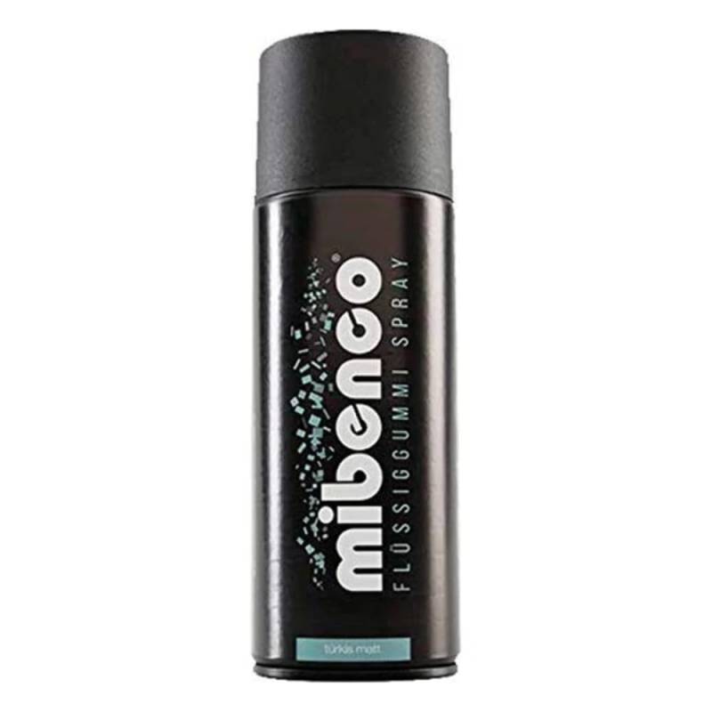 mibenco 71426034 Flüssiggummi Spray / Sprühfolie, Türkis Matt, 400 ml -Schutz für Oberflächen und zum Felgen lackieren von mibenco