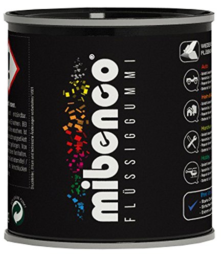 mibenco 72812008 Flüssiggummi Pur, 175 g, Orange Glänzend - Schutz und Isolation zum Tauchen und Pinseln von mibenco