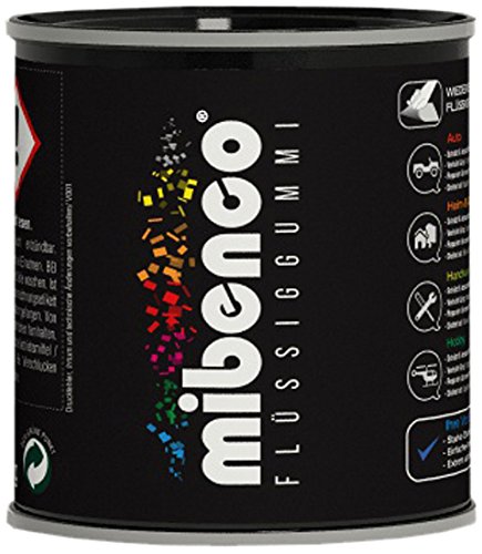 mibenco 72825002 Flüssiggummi Pur, 175 g, Dunkelblau Matt - Schutz und Isolation zum Tauchen und Pinseln von mibenco