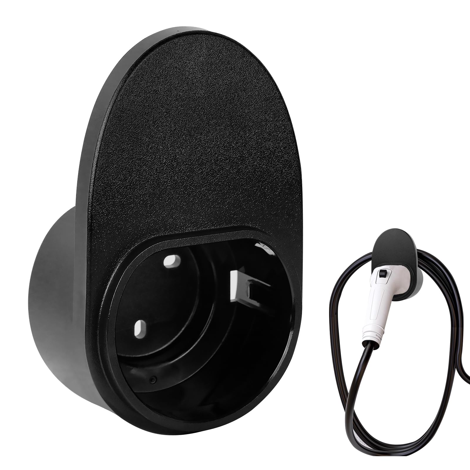 Ladekabel Halterung Typ 2 Wandhalterung, Wallbox Kabelhalterung für Typ 2 Ladekabel, Steckerhalter Dock Kompatibel mit Allen Typ 2 Ladekabeln von mimzemamz