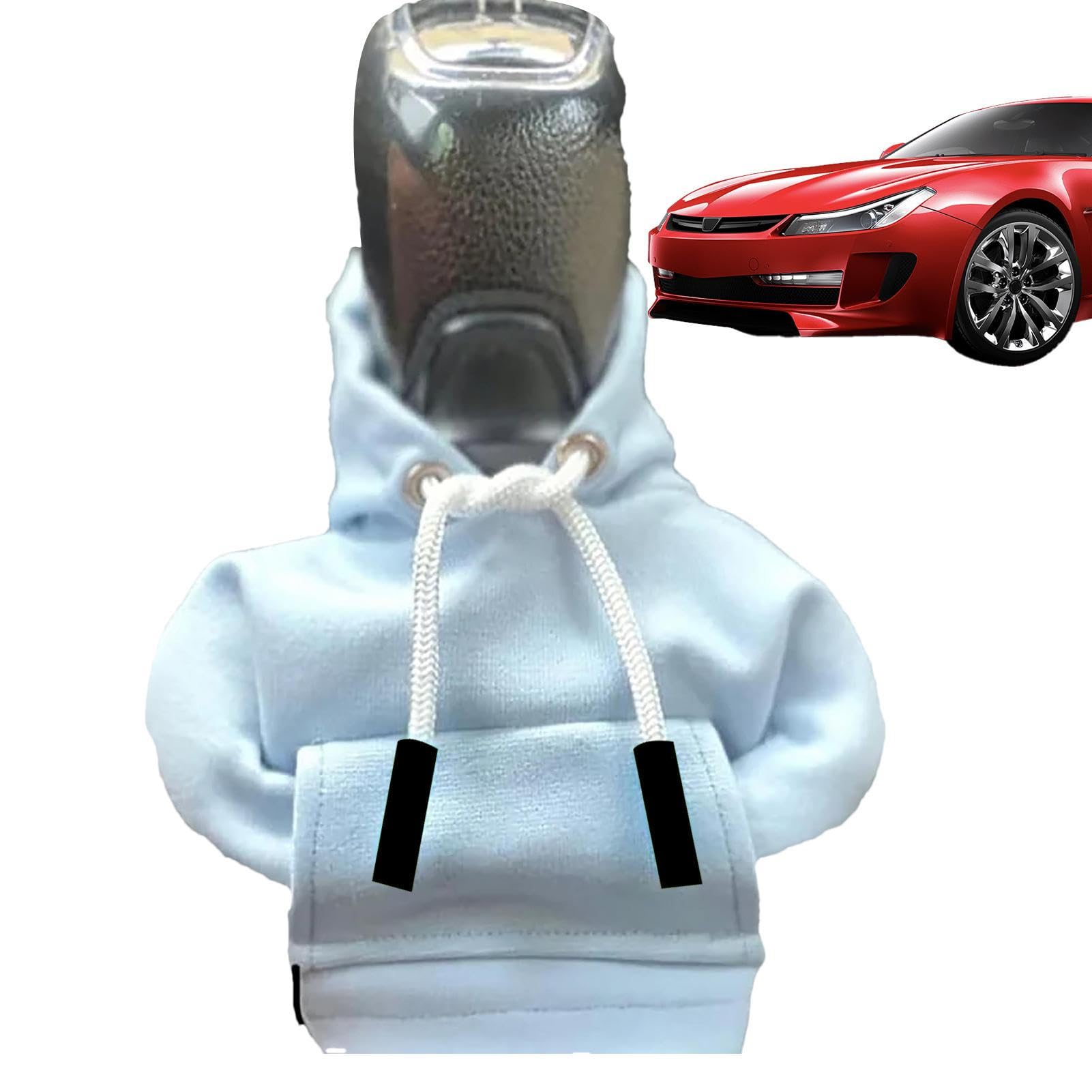 mingchengheng Universal Verstellbare Auto Schaltknauf Abdeckung, Kreative Hoodie Auto Schaltknauf Abdeckung Schaltknauf Hoodie Staubdicht Schutz Sweatshirt Schaltknauf üBerzug Für Auto Dekoratives von mingchengheng