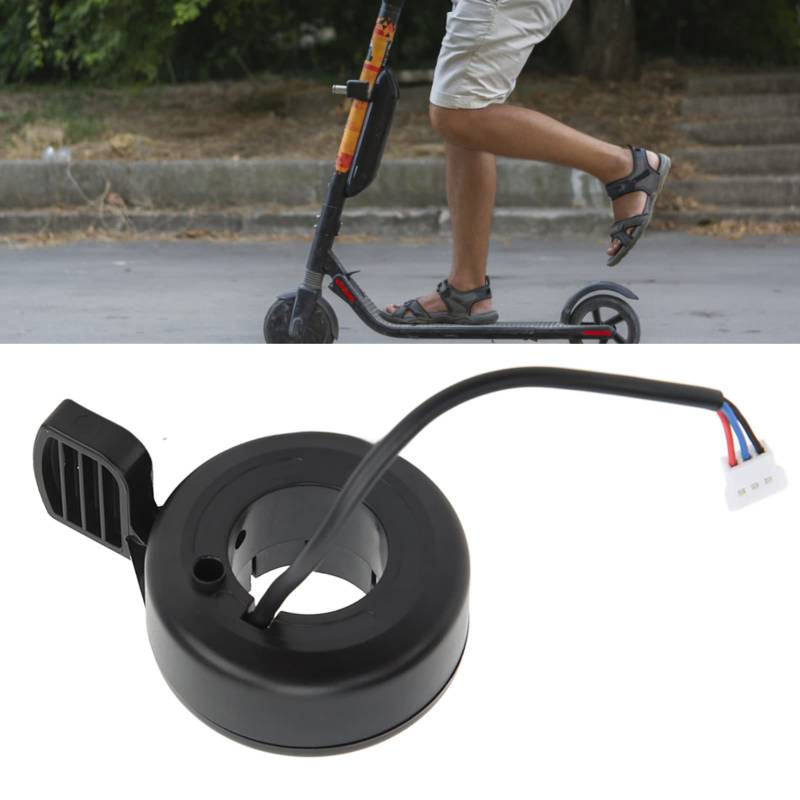 Scooter Drosselknopf, Elektroroller linke Seite Gaspedal, bequemer Griff, praktische schwarze linke Seite Scooter Fingerpaddel zum Wechseln von minifinker