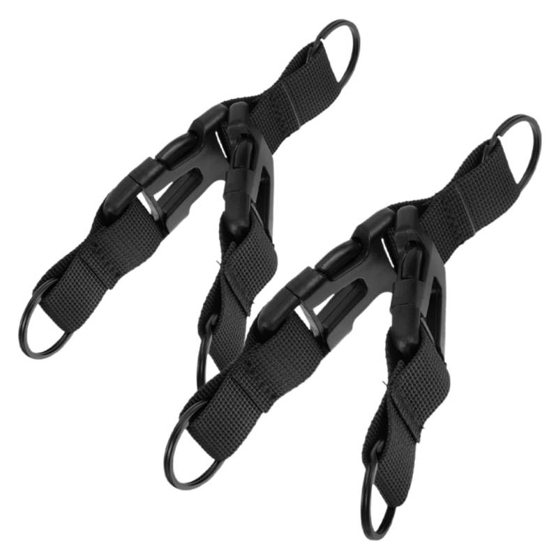 minkissy 2 Stück Brustgurt Gepäckgurtband Rucksack -Sternum -Gurt Schleife Black von minkissy