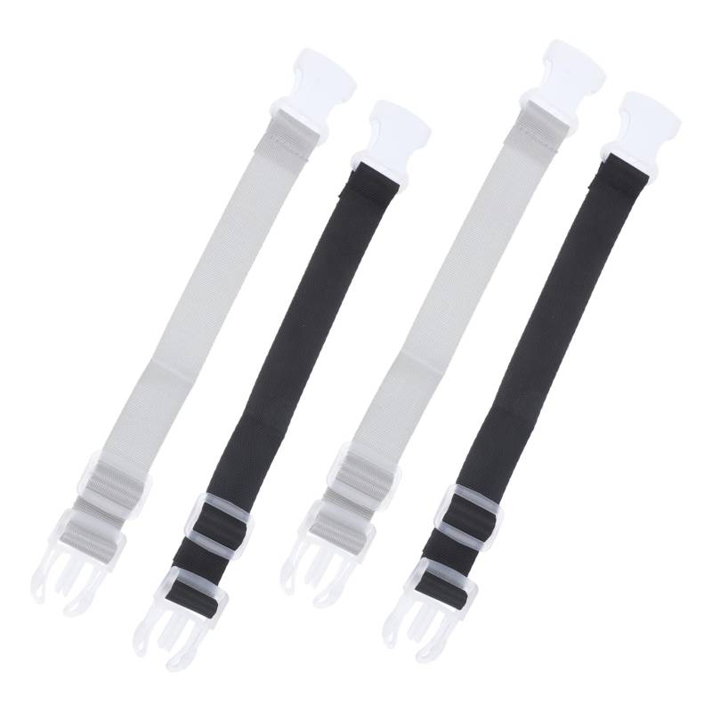 minkissy 4 Stück Gepäckhalter Zubehör für Outdoor-Gepäck Reisegepäckgurte Gürtel Kofferschnallengurte verstellbare Gepäckgurte Riemen mit Schnallen Riemen für Gepäck Plastik von minkissy