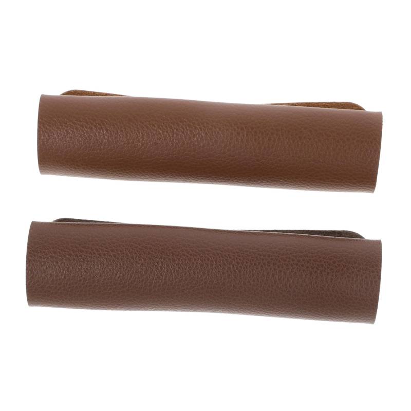 minkissy 4 Stück Koffergriff Griffhüllen Koffergriffhülle Taschengriffschutzhülle Griffabdeckung Koffergriffhülle Gepäckgurte Griffhülle Für Taschen Gepäckgriffhülle Pu Leder von minkissy