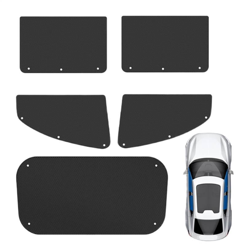 Car Sunshade Curtain, Heat Protection Shade, Insulated Car Shade with Light Blocking and Privacy Enhancing for Front or Side Window, 46.06x53.15x27.56 Inches von mivceklw