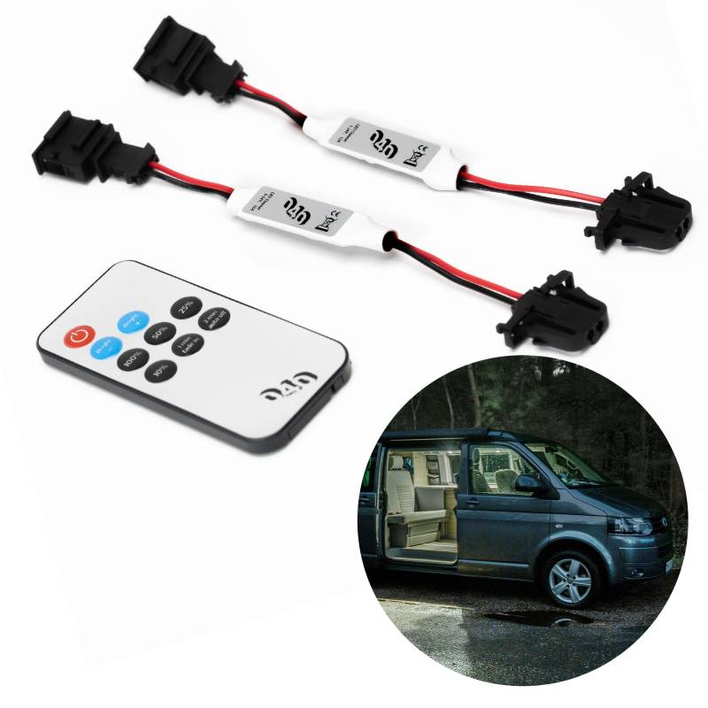 040 Parts LED Dimmer, kompatibel mit VW T5, T6 Bulli - verwandelt einfache LEDs zu dimmbaren LEDs, mit Fernbedienung von mixcover