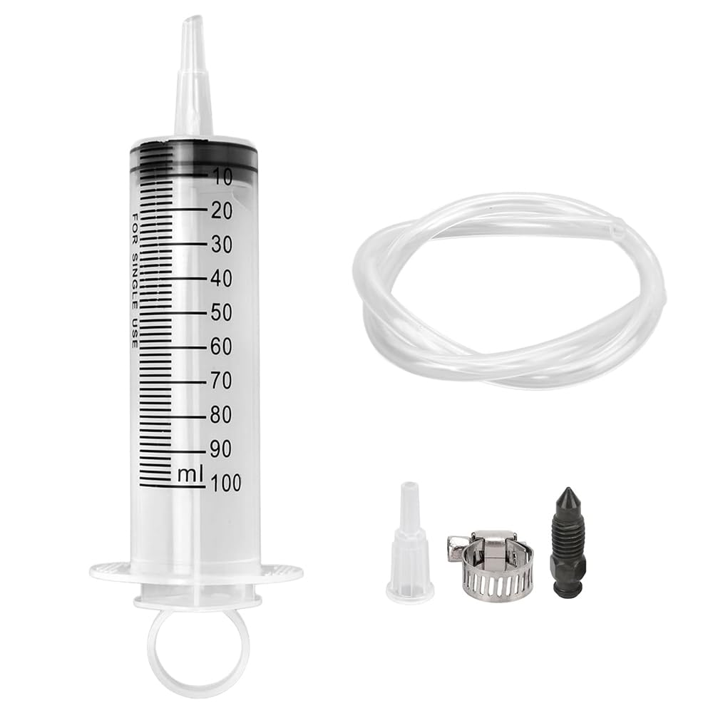 mizikuu 100ml Spritze Bremsenentlüftungs, 50cm Schlauch Bremsflüssigkeit Saugspritze Bremssystem Reparatur Ölspritze Bremsöl Entlüftungsset Hydraulische Motorrad Scheiben Bremsenentlüfte Roller mizikuu 100ml Spritze Bremsenentlüftungs, 50cm Schlauch Bremsflüssigkeit Saugspritze Bremssystem Reparatur Ölspritze Bremsöl Entlüftungsset Hydraulische Motorrad Scheiben Bremsenentlüfte Roller von mizikuu
