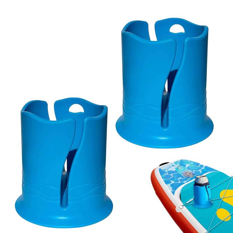 mizikuu 2 PCS Paddle Board Getränkehalter, Kajak Wasserflaschenhalter Stand Up Paddle Board Zubehör Multifunktionaler Surfbrett Anti Umkipp Cup Paddleboard Ottle Halter Universeller für Meisten Tassen von mizikuu