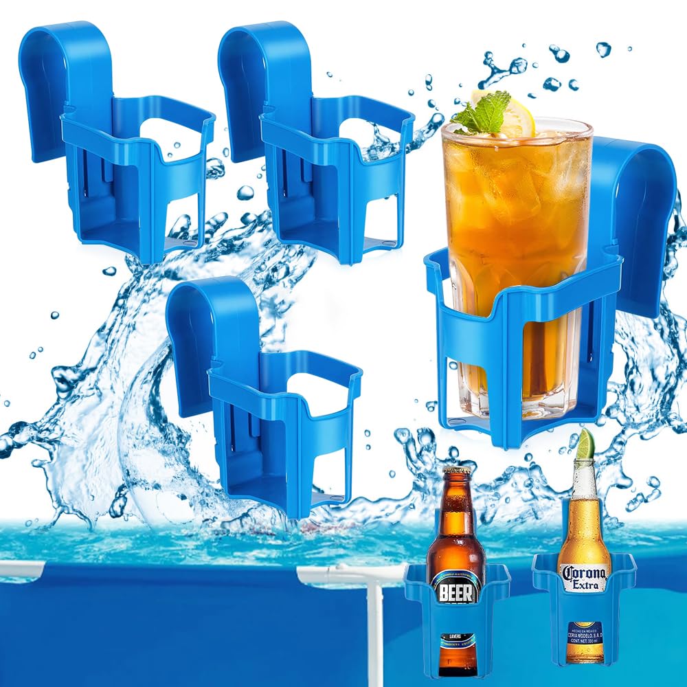 mizikuu 4 Stück Getränkehalter Poolrand, Pool Becherhalter Wasserbecher-Hängehalter Getränke Halterung Poolside Getränkehalter Poolzubehör für Schwimmbad Party Wasserpark Strand Mottoparty mizikuu 4 Stück Getränkehalter Poolrand, Pool Becherhalter Wasserbecher-Hängehalter Getränke Halterung Poolside Getränkehalter Poolzubehör für Schwimmbad Party Wasserpark Strand Mottoparty von mizikuu