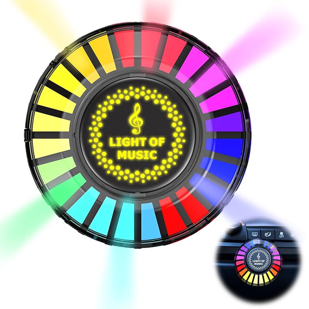 Mizikuu Musik-Rhythmus-Lampe, LED-Licht RGB Sound-Licht Stereo-Beleuchtung Umgebungslampe Auto-Innenbeleuchtung für Zuhause, Autodekoration Mizikuu Musik-Rhythmus-Lampe, LED-Licht RGB Sound-Licht Stereo-Beleuchtung Umgebungslampe Auto-Innenbeleuchtung für Zuhause, Autodekoration von mizikuu