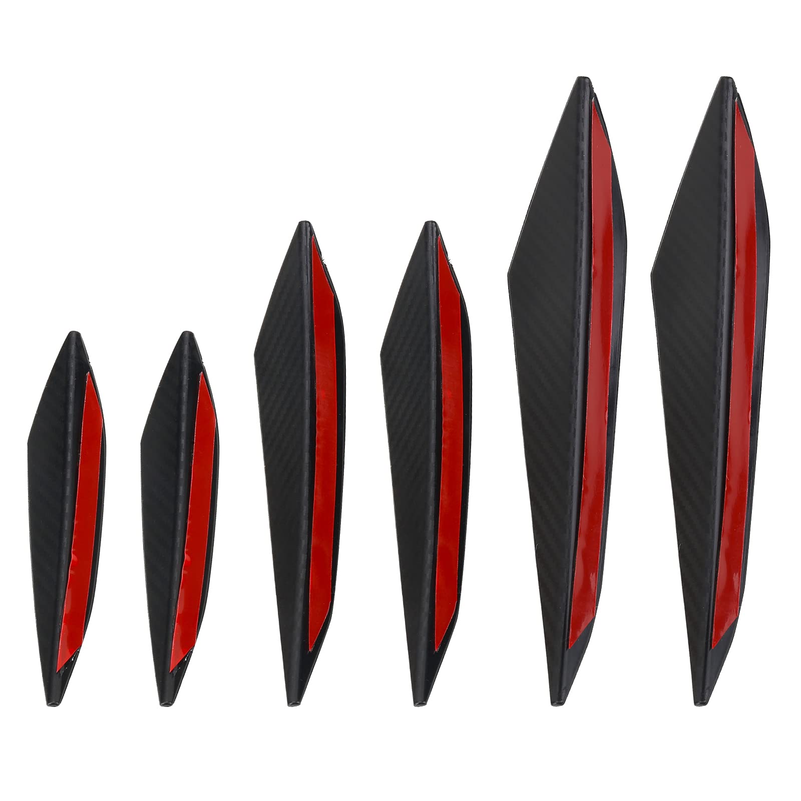mlloaayo 6pcs Auto Front Stoßstange Lippe, Gummi Fin Splitter Spoiler Canard Valence Karosserie Aufkleber Universal Black Gloss Car Styling Zubehör mlloaayo 6pcs Auto Front Stoßstange Lippe, Gummi Fin Splitter Spoiler Canard Valence Karosserie Aufkleber Universal Black Gloss Car Styling Zubehör von mlloaayo