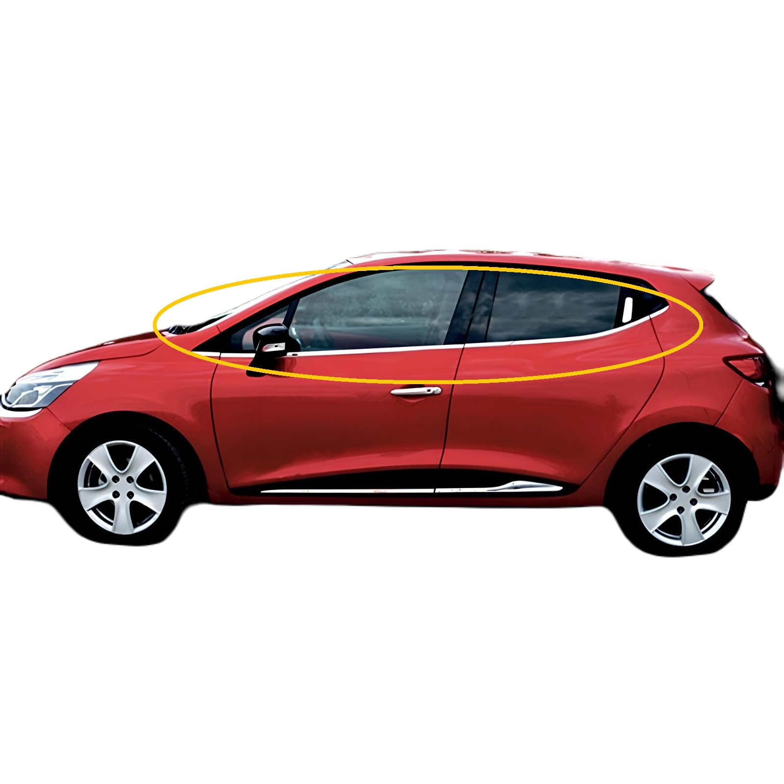 Geeignet für Renault Clio IV HB 2012-2018, Fensterleisten, 8-teilig, aus verchromtem Edelstahl. Geeignet für Renault Clio IV HB 2012-2018, Fensterleisten, 8-teilig, aus verchromtem Edelstahl. von mne parts