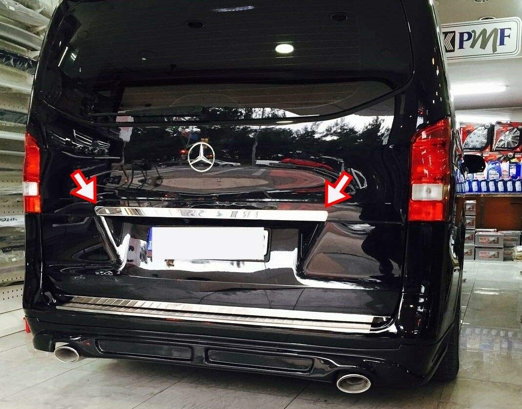 mne parts Chrom Kofferraumleiste Heckleiste aus Edelstahl für Mercedes Vito W447 2014+ mne parts Chrom Kofferraumleiste Heckleiste aus Edelstahl für Mercedes Vito W447 2014+ von mne parts