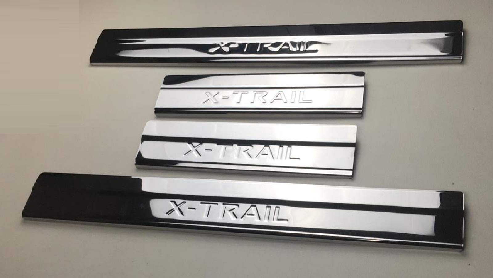 mne parts für Nissan X-Trail T32 2014+ Einstiegsleisten Schwellerleisten 4tlg Edelstahl von mne parts
