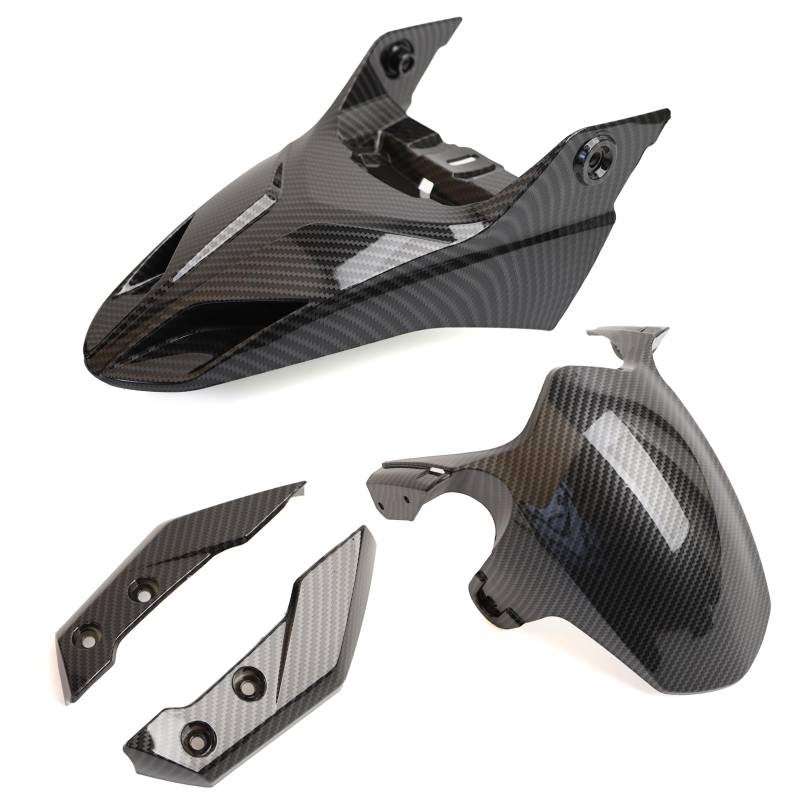 Mokuo Motorrad-Schutzblech-Set aus Kohlefaser, passend für Honda Grom MSX125 2017–2020 von mokuo