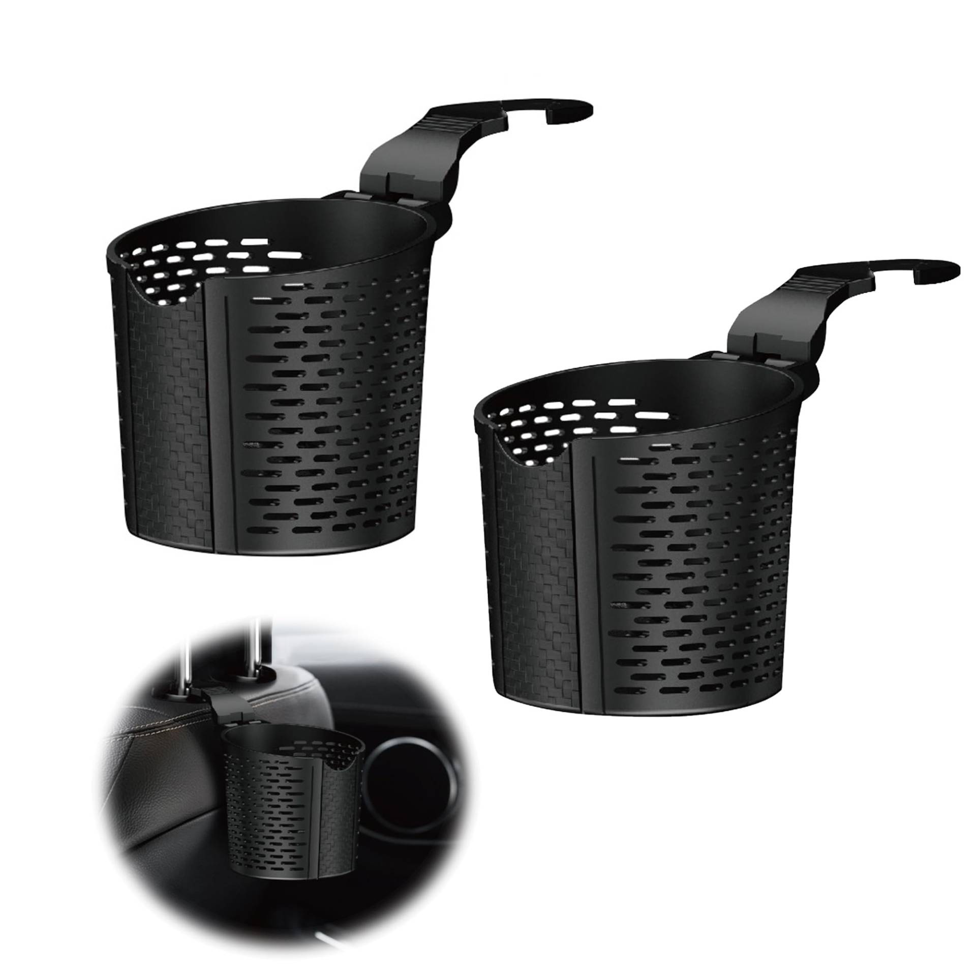 Auto Getränkehalter Häkchen Universeller Becherhalter, Cupholder Dosenhalter Mit Mini-Mülleimer aufbewahren Becherhalter, Flaschenhalter für Kaffeebecher und Getränkedose, Schwarz, 2 Stück Auto Getränkehalter Häkchen Universeller Becherhalter, Cupholder Dosenhalter Mit Mini-Mülleimer aufbewahren Becherhalter, Flaschenhalter für Kaffeebecher und Getränkedose, Schwarz, 2 Stück von momgyaamz