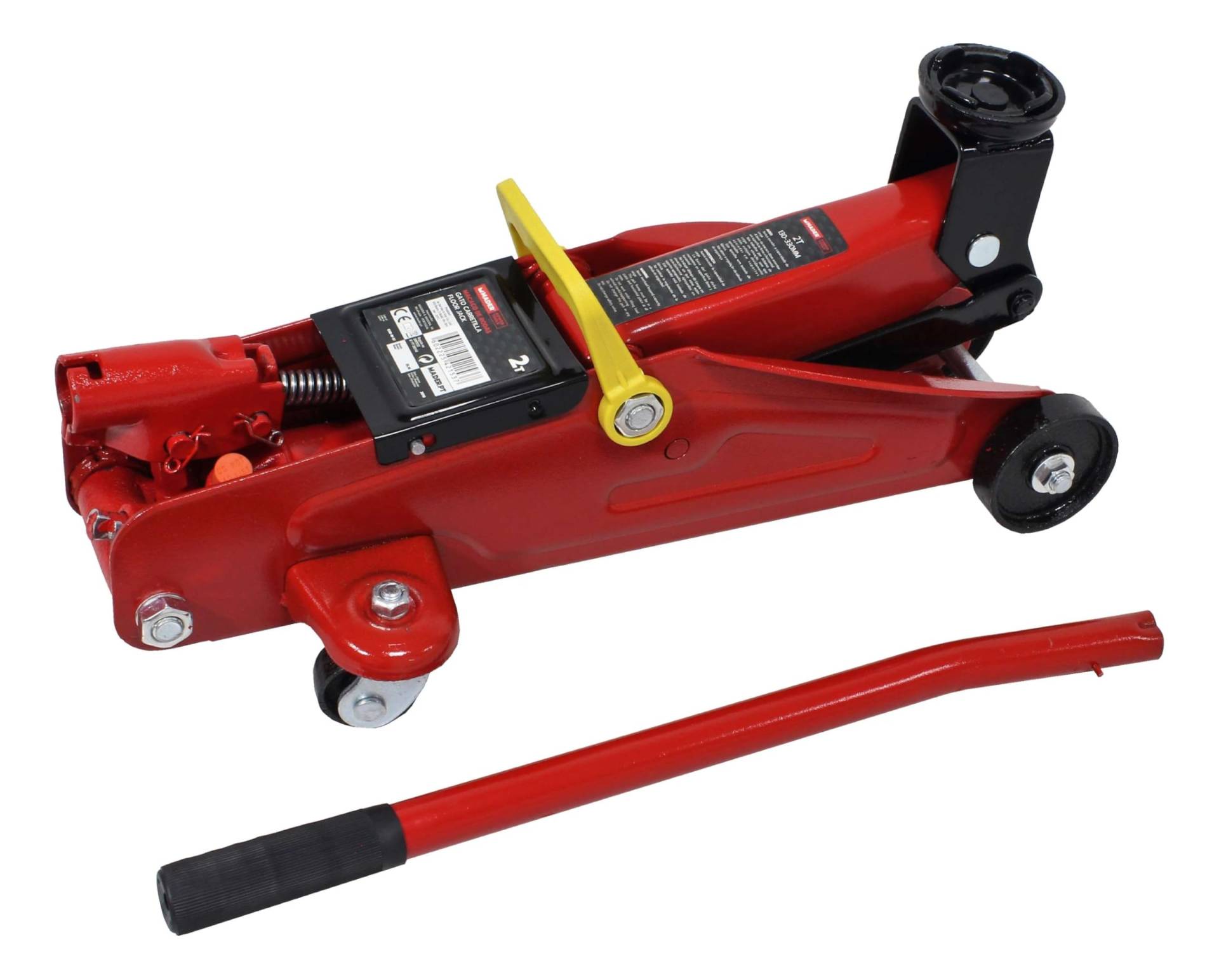 Hydraulischer Wagenheber, 2 Tonnen, ideal zum Heben von Fahrzeugen, hergestellt aus robustem Stahl, einfache Handhabung und Tragbarkeit Hydraulischer Wagenheber, 2 Tonnen, ideal zum Heben von Fahrzeugen, hergestellt aus robustem Stahl, einfache Handhabung und Tragbarkeit von monkey ladder