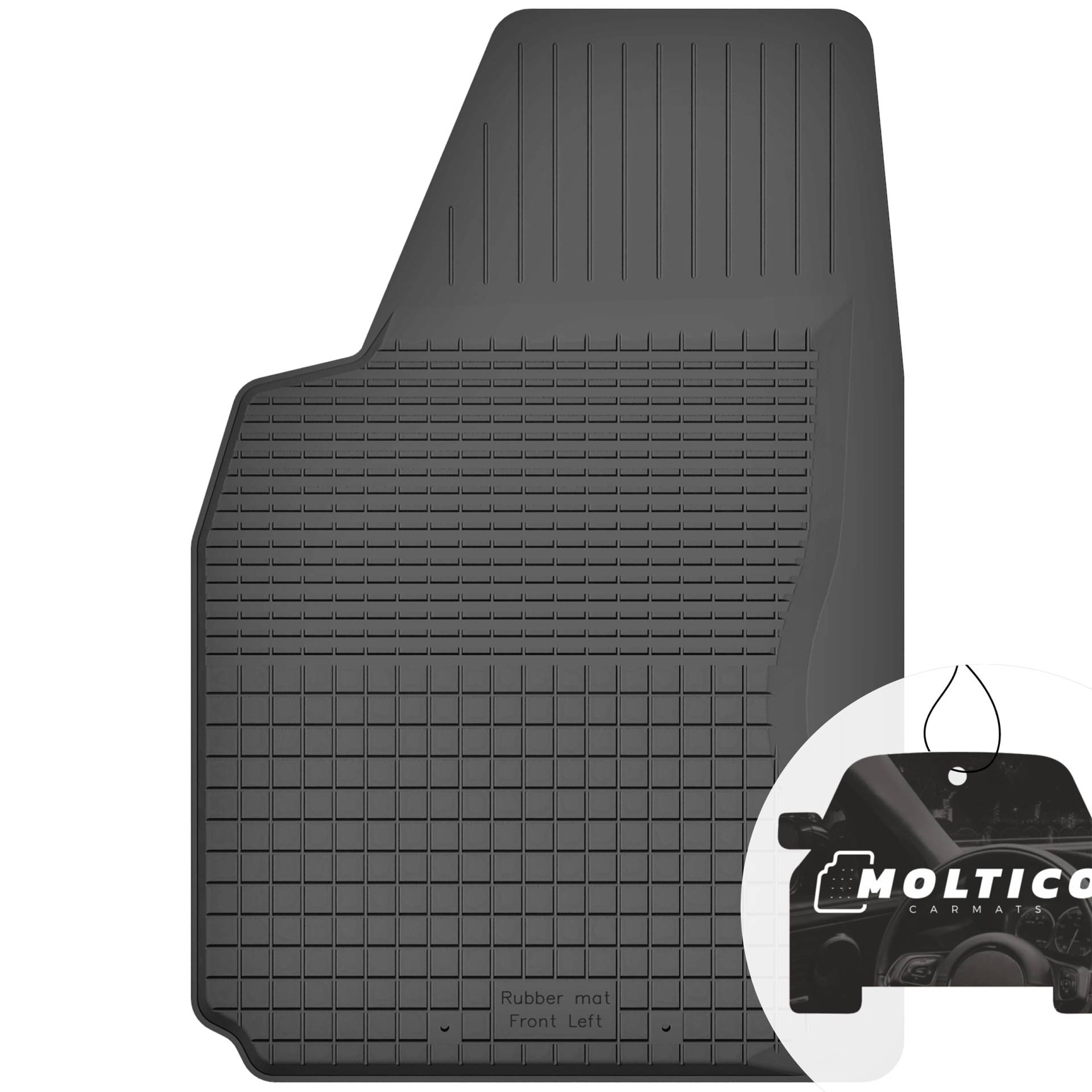 Fahrer Gummimatten mit Rand Auto Fußmatten Gummi Automatten Passgenau 1-teilig Set - passend für Audi Q5 I 8R 2008-2017 von moto-MOLTICO