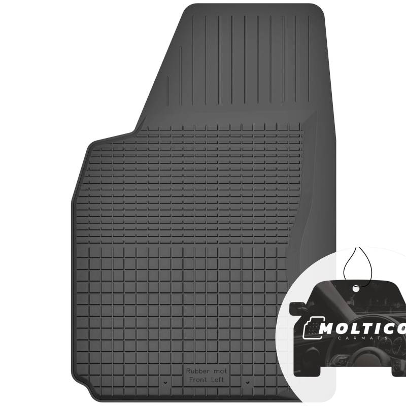 moto-MOLTICO Fahrer Gummimatten Auto, 1-teiliges Set, Allwetter Gummi Fußmatten mit Rand, Antirutsch & Wasserfest Autoteppiche - passend für Audi Q5 I 8R 2008-2017 von moto-MOLTICO
