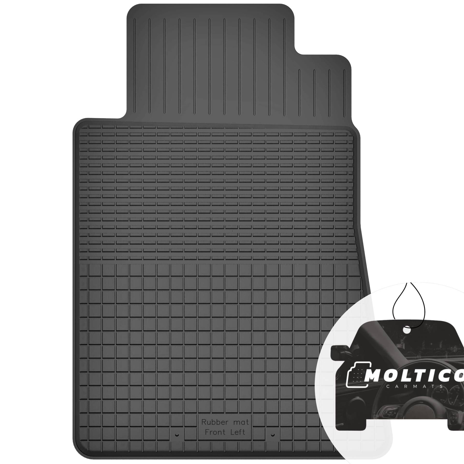 Fahrer Gummimatten mit Rand Auto Fußmatten Gummi Automatten Passgenau 1-teilig Set - passend für Mercedes C W201 190 1982-1993 Fahrer Gummimatten mit Rand Auto Fußmatten Gummi Automatten Passgenau 1-teilig Set - passend für Mercedes C W201 190 1982-1993 von moto-MOLTICO