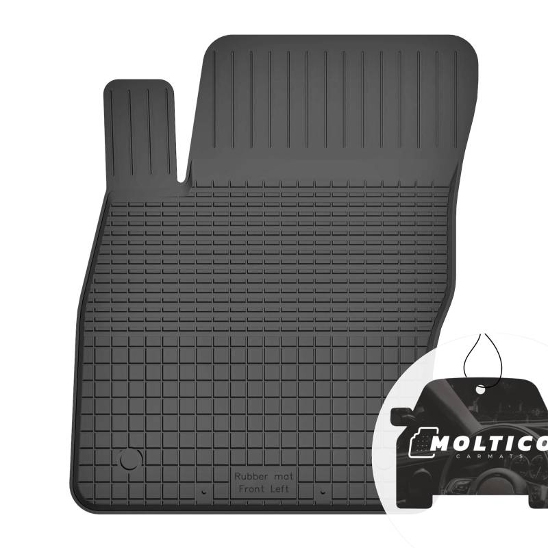 Fahrer Gummimatten mit Rand Auto Fußmatten Gummi Automatten Passgenau 1-teilig Set - passend für Volkswagen Passat B8 ab 2014 von moto-MOLTICO