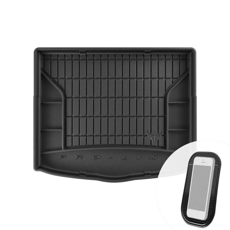 Gummi Kofferraummatte Kofferraumwanne mit Organizer-Funktion passend für Mitsubishi Lancer VIII Sportback 2007-2016 von moto-MOLTICO