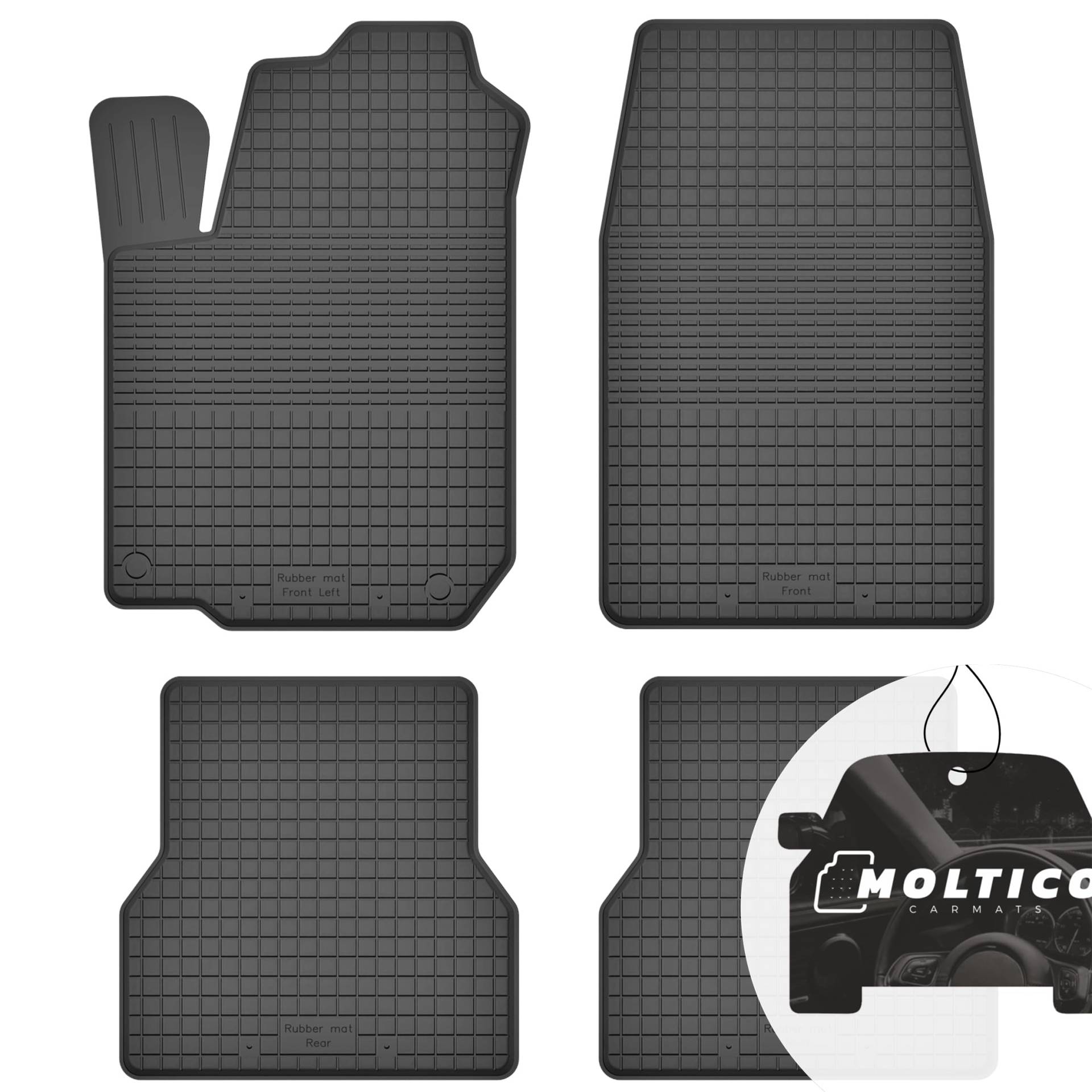 moto-MOLTICO Gummimatten Auto, 4-teiliges Set, Allwetter Gummi Fußmatten mit Rand, Antirutsch & Wasserfest Autoteppiche - passend für Alfa Romeo 159 2005-2012 moto-MOLTICO Gummimatten Auto, 4-teiliges Set, Allwetter Gummi Fußmatten mit Rand, Antirutsch & Wasserfest Autoteppiche - passend für Alfa Romeo 159 2005-2012 von moto-MOLTICO