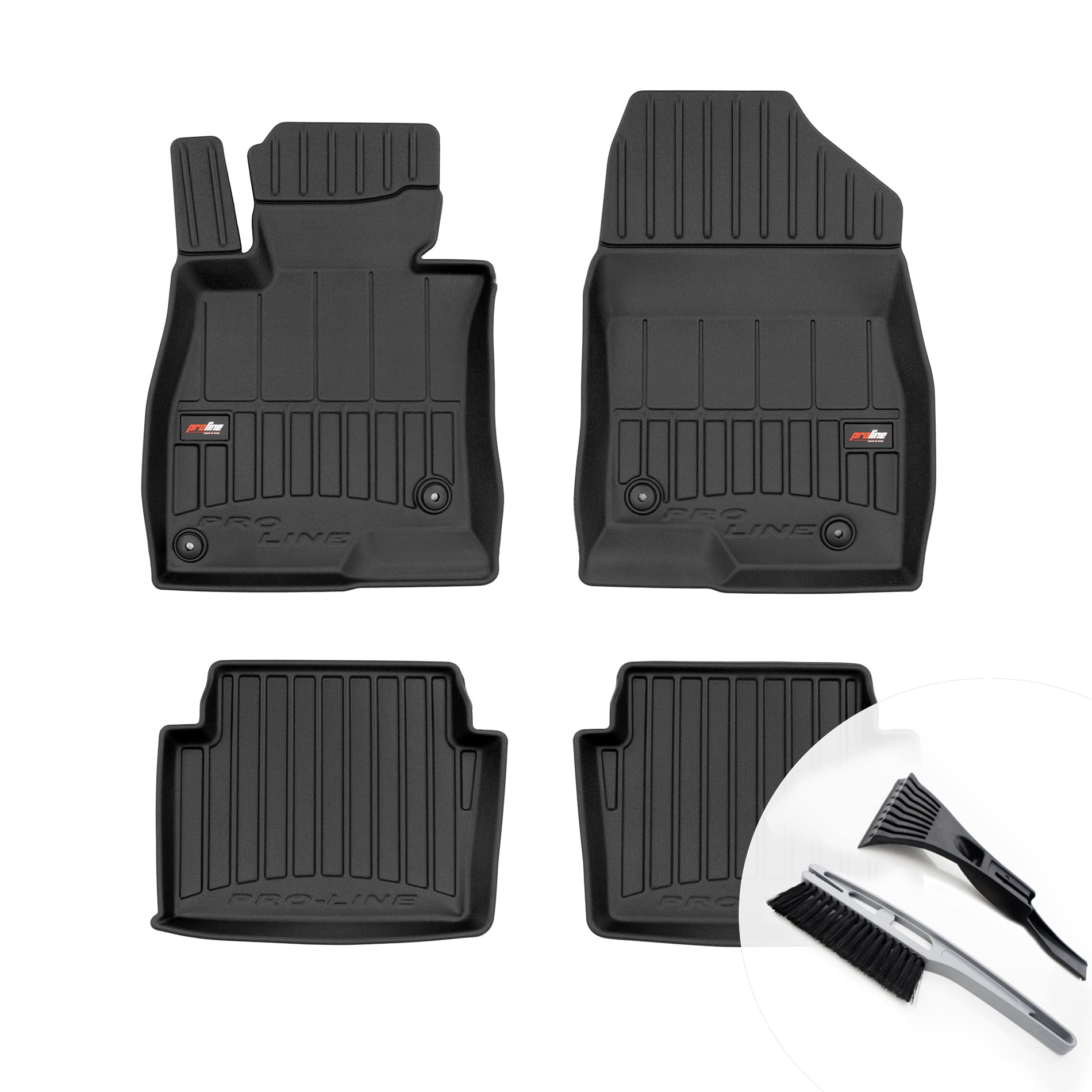 moto-MOLTICO 3D Gummimatten Auto, 4-teiliges Set, Allwetter Gummi Fußmatten, Antirutsch & Wasserfest Autoteppiche - passend für Mazda 3 III 2013-2019 moto-MOLTICO 3D Gummimatten Auto, 4-teiliges Set, Allwetter Gummi Fußmatten, Antirutsch & Wasserfest Autoteppiche - passend für Mazda 3 III 2013-2019 von moto-MOLTICO