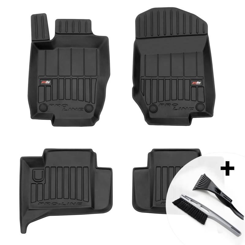 moto-MOLTICO 3D Gummimatten Auto, 4-teiliges Set, Allwetter Gummi Fußmatten, Antirutsch & Wasserfest Autoteppiche - passend für Mercedes-Benz ML II W164 2005-2011 von moto-MOLTICO