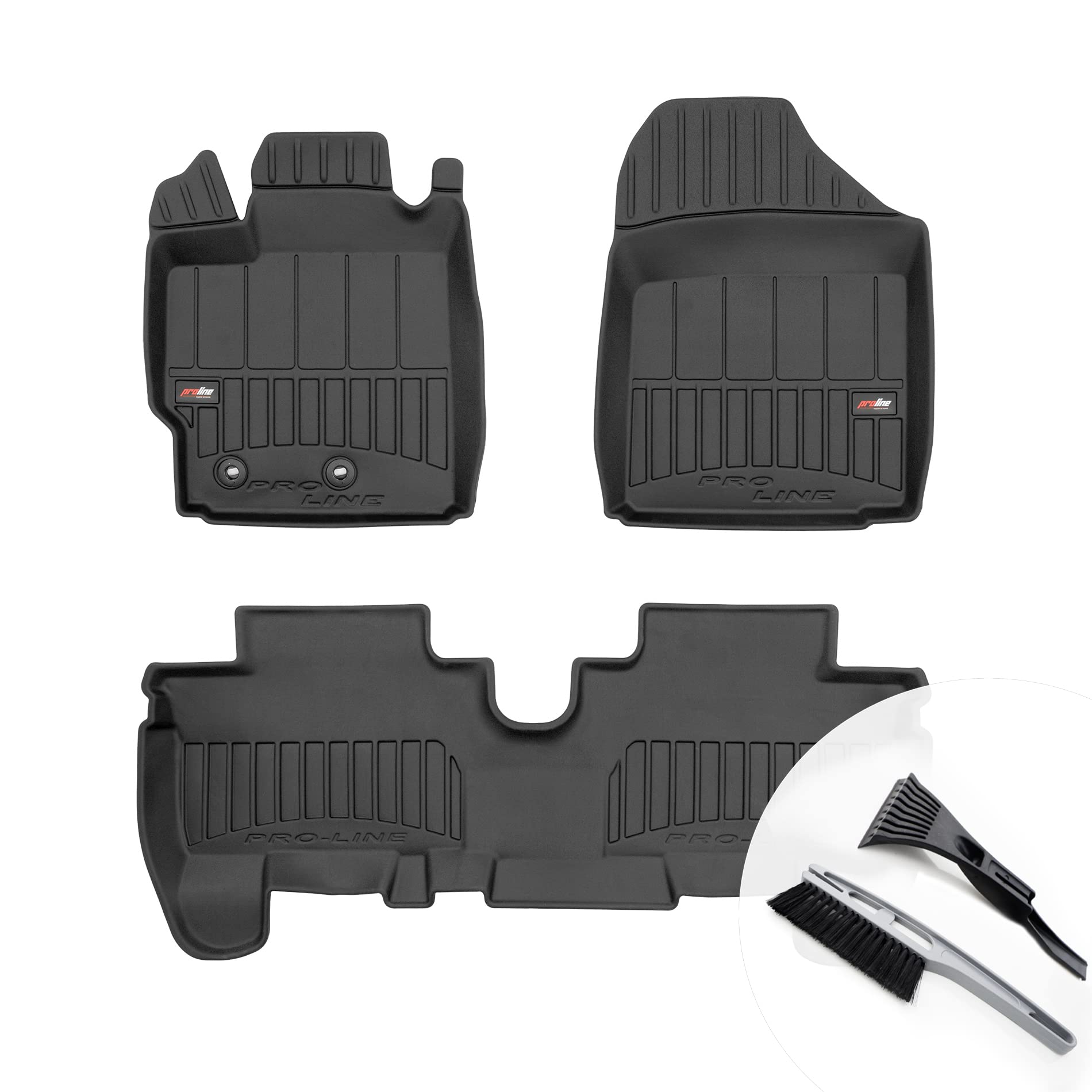 moto-MOLTICO 3D Gummimatten Auto, 3-teiliges Set, Allwetter Gummi Fußmatten, Antirutsch & Wasserfest Autoteppiche - passend für Toyota Urban Cruiser 2008-2014 moto-MOLTICO 3D Gummimatten Auto, 3-teiliges Set, Allwetter Gummi Fußmatten, Antirutsch & Wasserfest Autoteppiche - passend für Toyota Urban Cruiser 2008-2014 von moto-MOLTICO