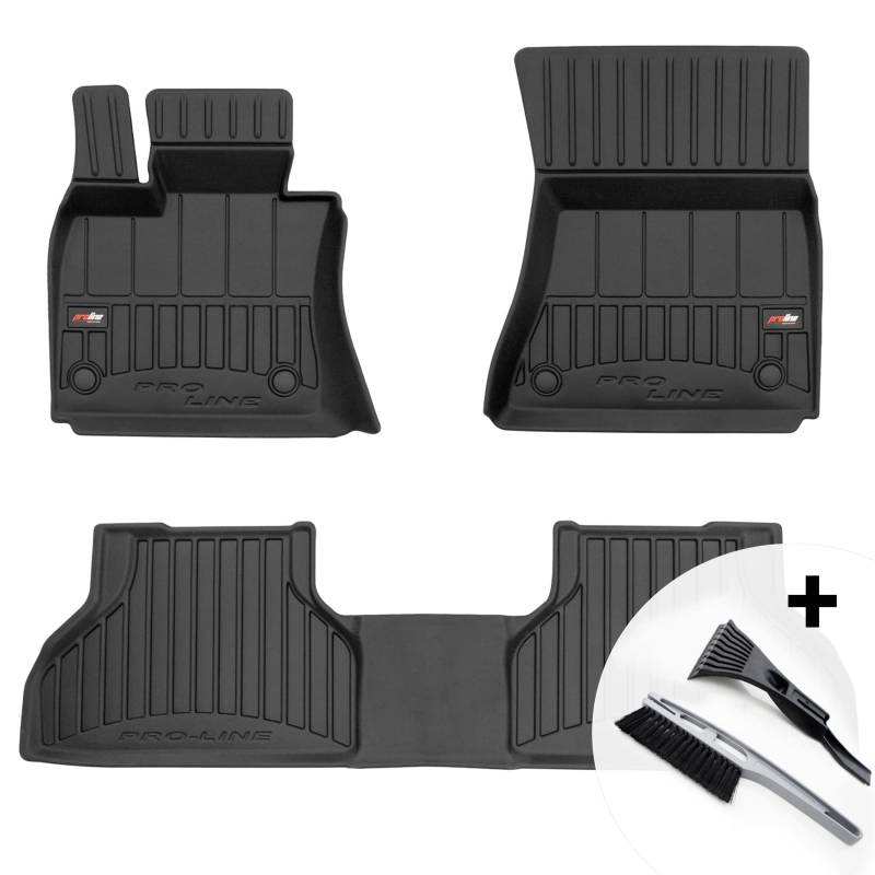 moto-MOLTICO 3D Gummimatten Auto, 4-teiliges Set, Allwetter Gummi Fußmatten, Antirutsch & Wasserfest Autoteppiche - passend für BMW X5 E70 2006-2013 von moto-MOLTICO