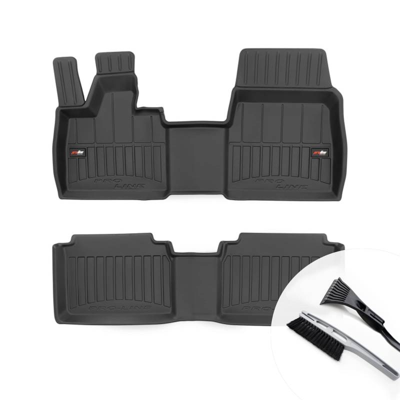 moto-MOLTICO 3D Gummimatten Auto, 4-teiliges Set, Allwetter Gummi Fußmatten, Antirutsch & Wasserfest Autoteppiche - passend für BMW i3 2013-2022 von moto-MOLTICO